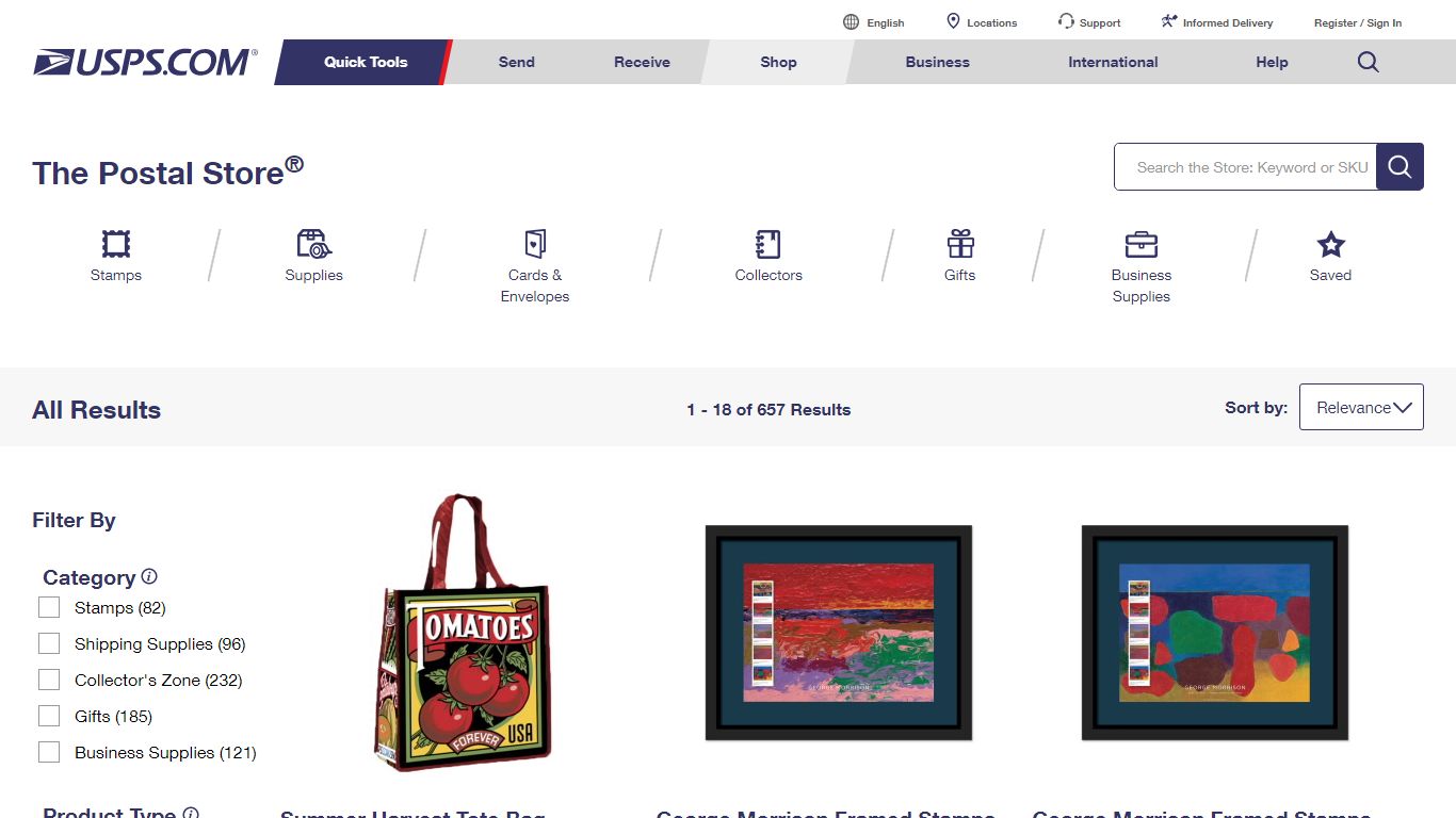 The Postal Store @ USPS.com